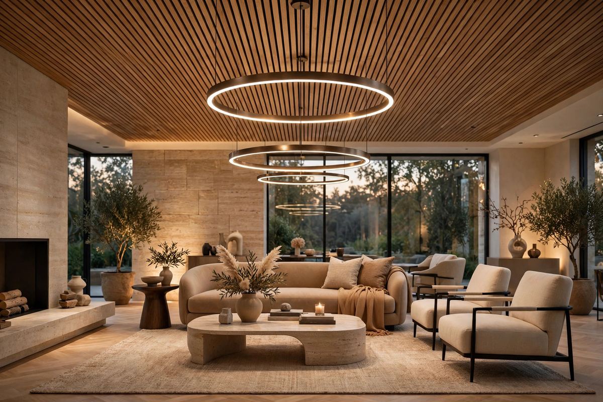 Modern home interior protected by Proximity Security systems